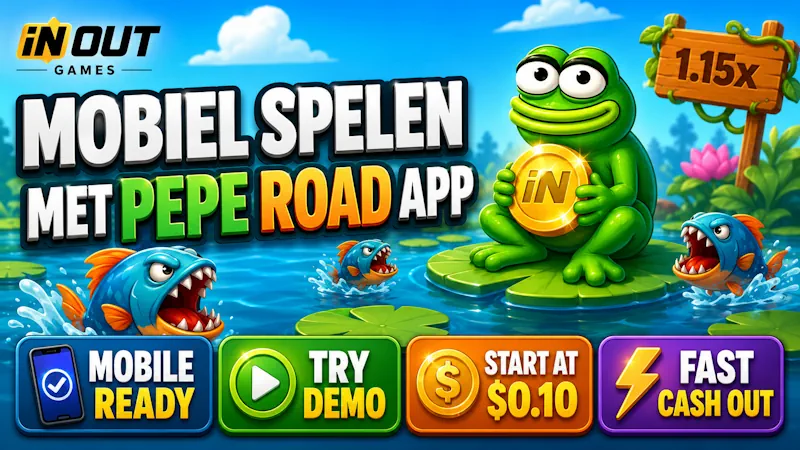 Mobiel spelen met pepe road app